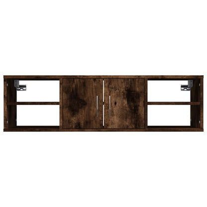 Mensola a Muro Rovere Fumo 102x30x29 cm Legno Multistrato | homemem39