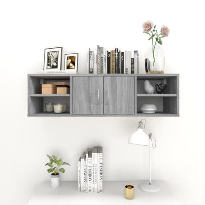 Mensola a Muro Grigio Sonoma 102x30x29 cm Legno Multistrato | homemem39