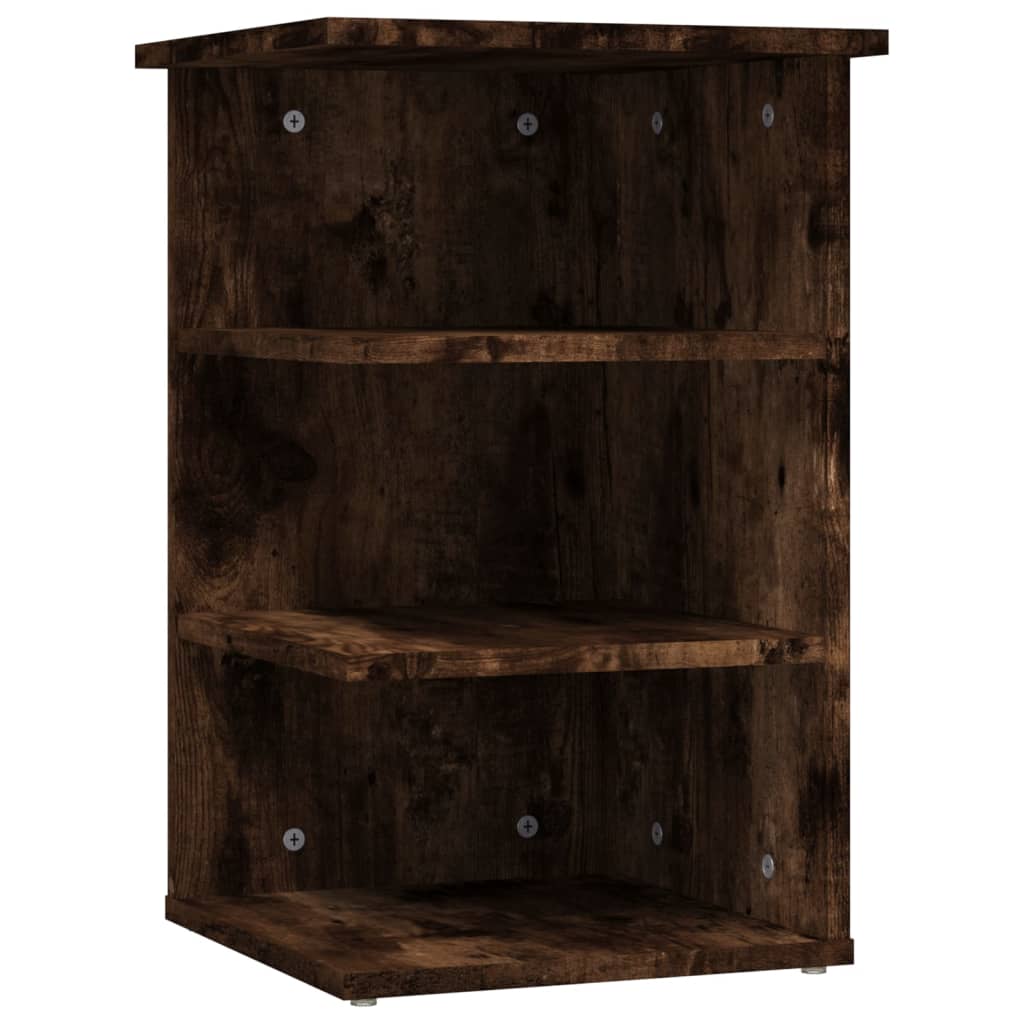 Mobiletto Laterale Rovere Fumo 35x35x55 cm in Legno Multistrato