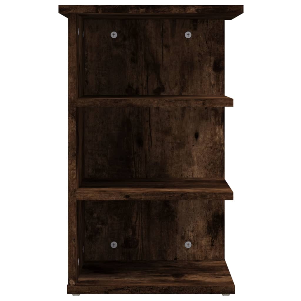 Smoked Oak Side Cabinet 35x35x55 cm in Plywood