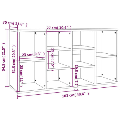 Scarpiera Rovere Fumo 103x30x55 cm in Legno Multistrato - homemem39