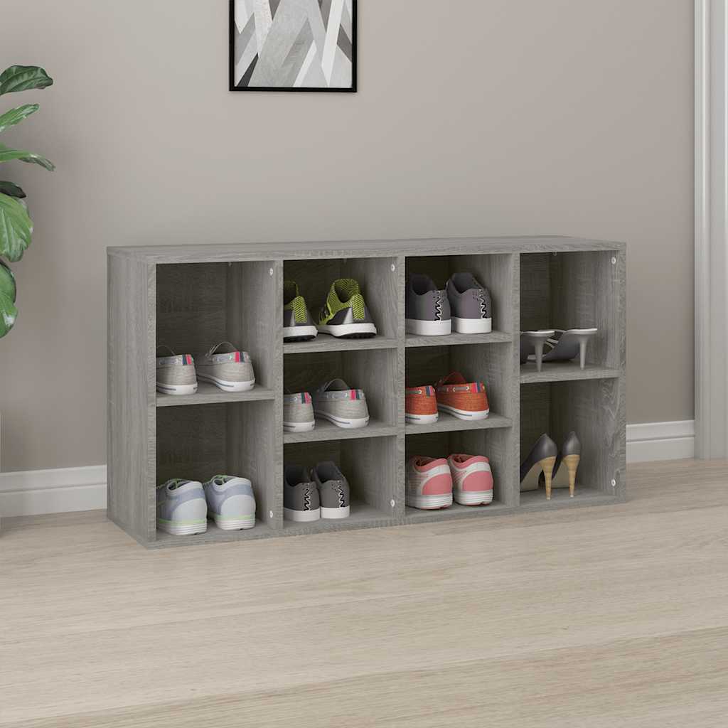 Scarpiera Grigio Sonoma 103x30x55 cm in Legno Multistrato - homemem39