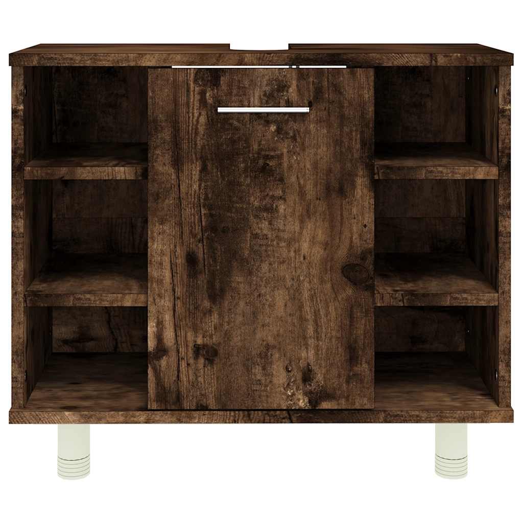Armadietto Bagno Rovere Fumo 60x32x53,5 cm in Legno Multistrato | homemem39