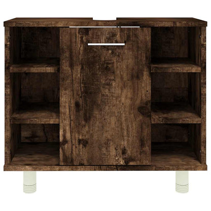 Armadietto Bagno Rovere Fumo 60x32x53,5 cm in Legno Multistrato | homemem39