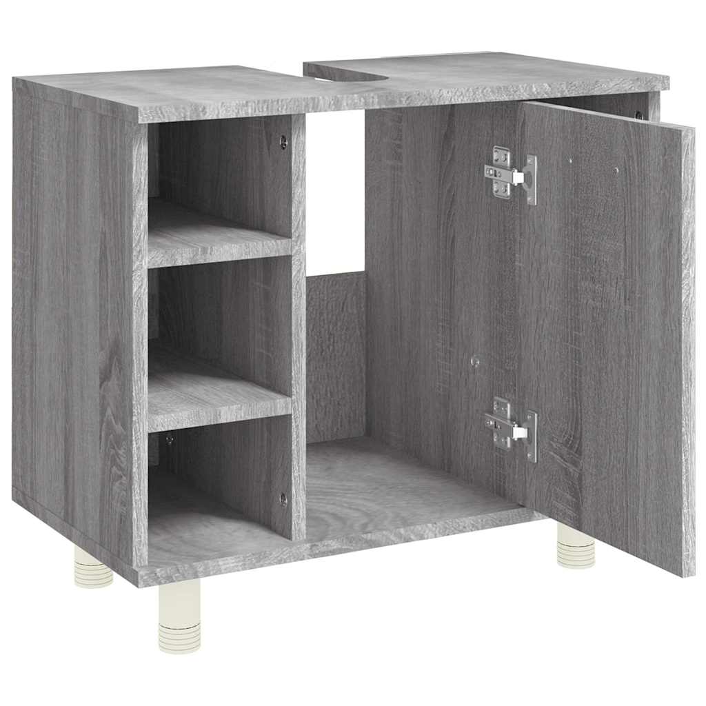 Armadietto Bagno Grigio Sonoma 60x32x53,5 cm Legno Multistrato | homemem39