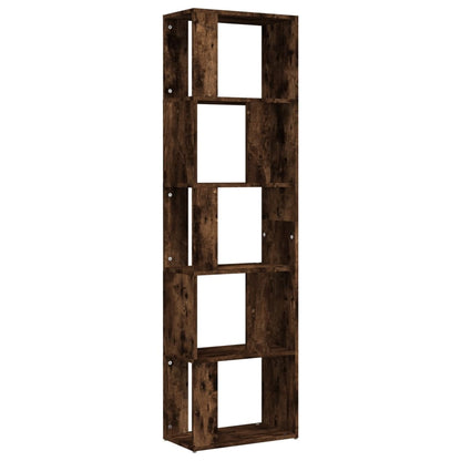 Libreria Rovere Fumo 45x24x160 cm in Legno Multistrato | homemem39