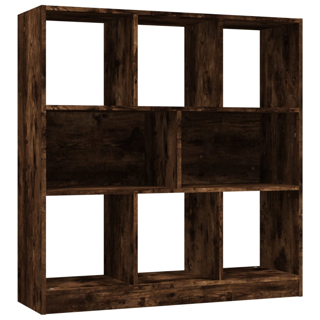 Libreria Rovere Fumo 97,5x29,5x100 cm in Legno Multistrato | homemem39
