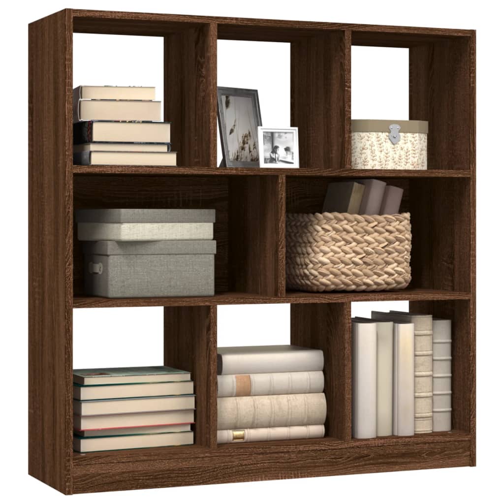 Libreria Rovere Marrone 97,5x29,5x100 cm in Legno Multistrato | homemem39