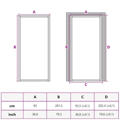 Porta Interna Nera 93x201,5cm Vetro Temperato Alluminio Sottile | homemem39