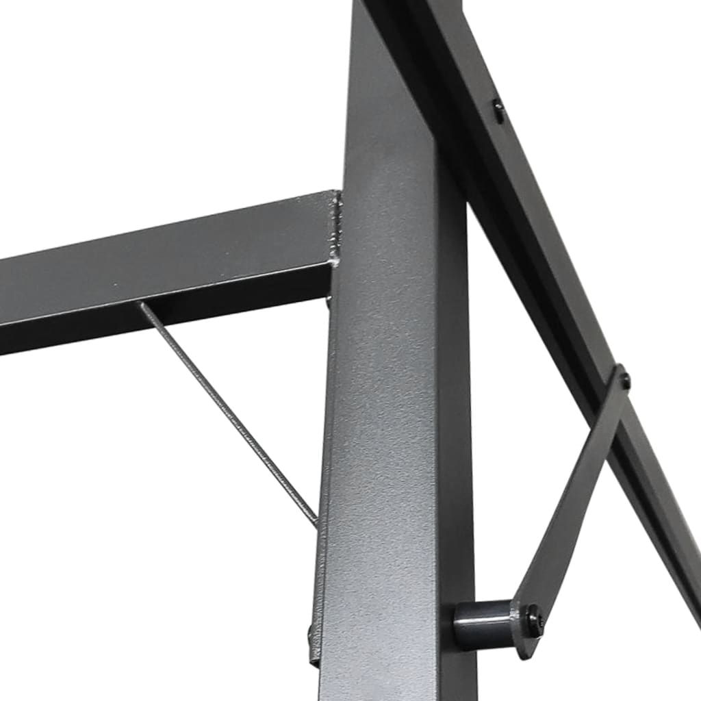 Pergola con Tetto Retrattile Antracite 395x292x230 cm | homemem39