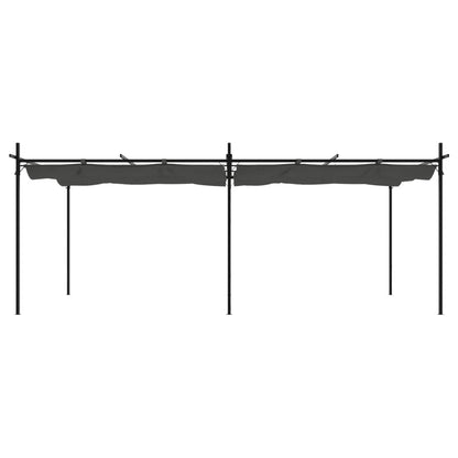 Pergola con Tetto Retrattile Antracite 589x292x230 cm | homemem39