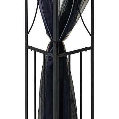 Gazebo con Pareti Laterali Antracite 300x300x270 cm Acciaio | homemem39