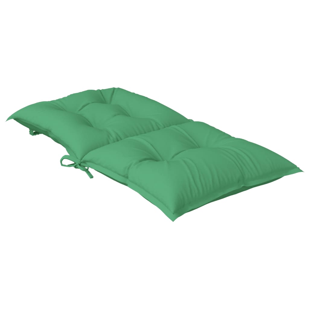 Cuscini per Sedia da Giardino 2 pz Verdi 100x50x7 cm in Tessuto | homemem39
