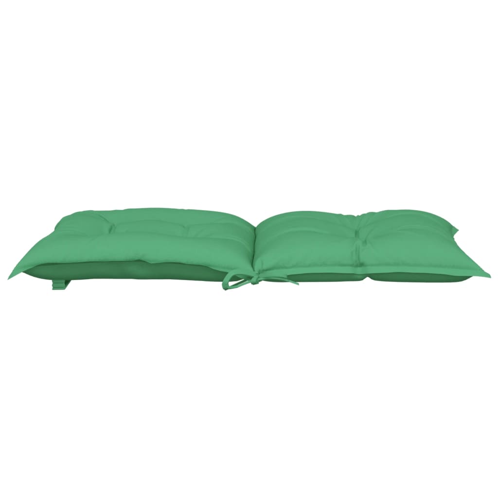 Cuscini per Sedia da Giardino 2 pz Verdi 100x50x7 cm in Tessuto | homemem39