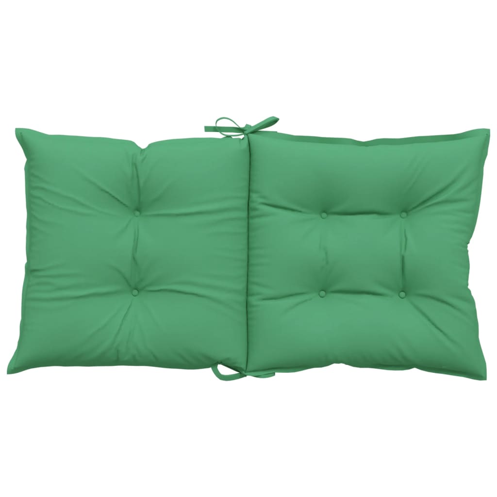 Cuscini per Sedia da Giardino 2 pz Verdi 100x50x7 cm in Tessuto | homemem39