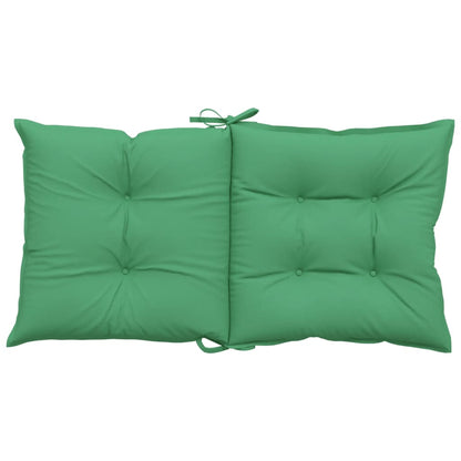 Cuscini per Sedia da Giardino 2 pz Verdi 100x50x7 cm in Tessuto | homemem39
