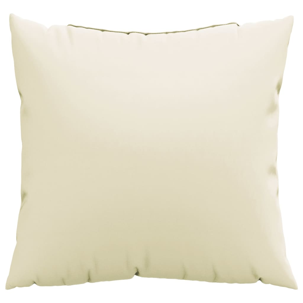 Cuscini per Divano 4 pz Crema 40x40 cm in Tessuto | homemem39