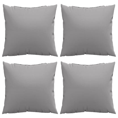Cuscini per Divano 4 pz Grigi 50x50 cm in Tessuto | homemem39