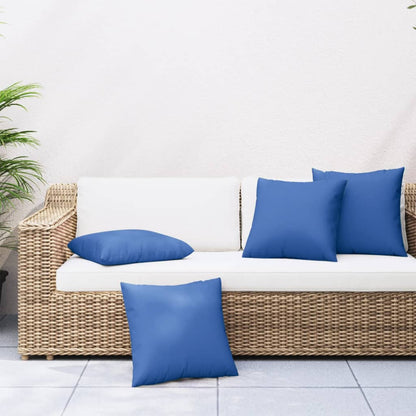 Cuscini per Divano 4 pz Blu Reale 50x50 cm in Tessuto | homemem39