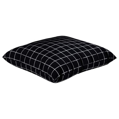 Cuscini Scatter a scacchi 4 pcs Quadro Nero 50 x 50 cm | homemem39