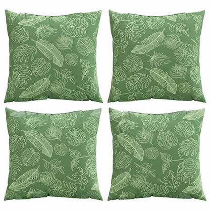 Cuscini Scatter Foglia 4 pcs Motivo Foglia 50 x 50 cm