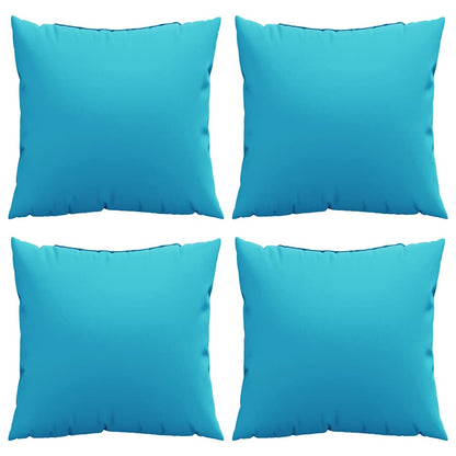 Cuscini Scatter 4 pcs Turchese 50 x 50 cm Tessuto in Poliestere | homemem39
