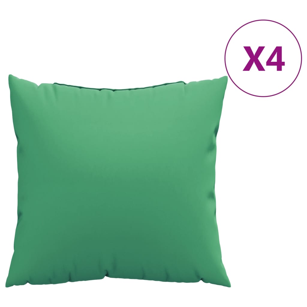 Cuscini per Divano 4 pz Verdi 60x60 cm in Tessuto | homemem39