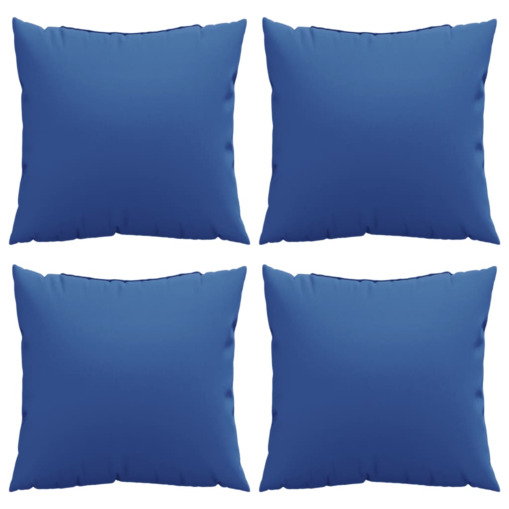 Cuscini per Divano 4 pz Blu Reale 60x60 cm in Tessuto | homemem39