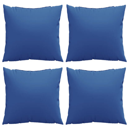 Cuscini per Divano 4 pz Blu Reale 60x60 cm in Tessuto | homemem39