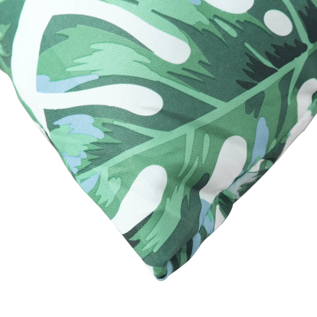 Cuscini per Divano 4 pz Motivo a Foglie 60x60 cm in Tessuto | homemem39