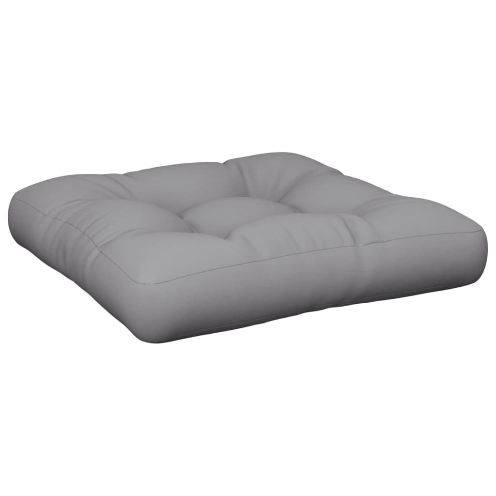 Cuscino per Pallet Grigio 50x50x12 cm in Tessuto | homemem39