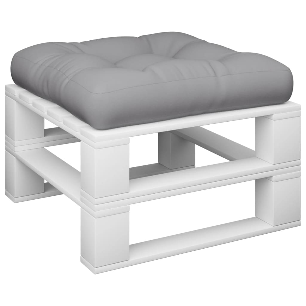 Cuscino per Pallet Grigio 50x50x12 cm in Tessuto | homemem39