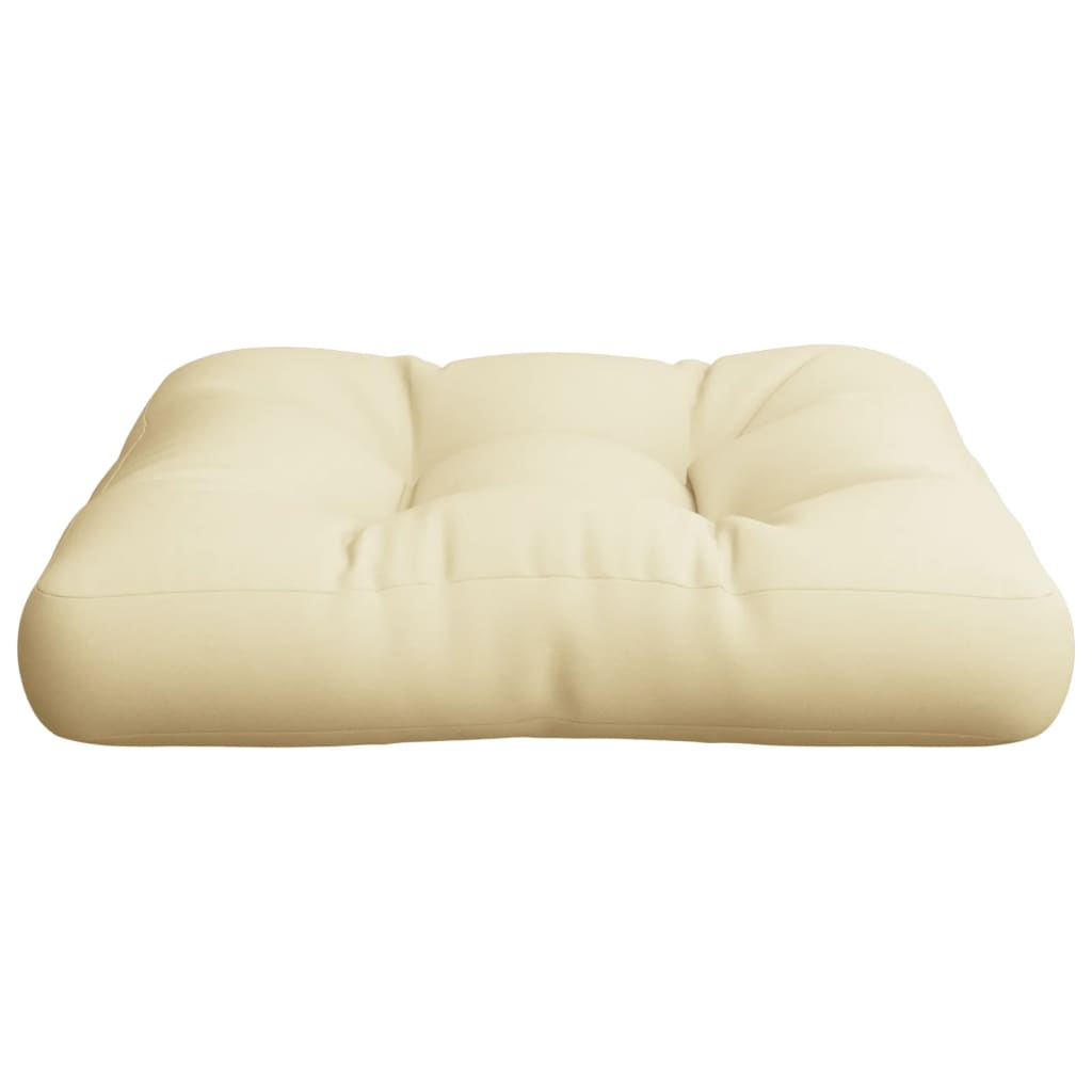 Cuscino per Pallet Crema 50x50x12 cm in Tessuto | homemem39