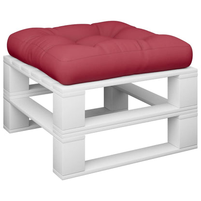Cuscino per Pallet Rosso Vino 50x50x12 cm in Tessuto | homemem39