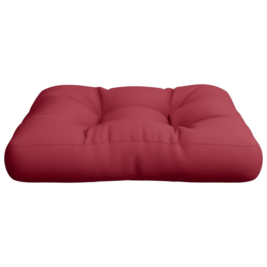 Cuscino per Pallet Rosso Vino 50x50x12 cm in Tessuto | homemem39