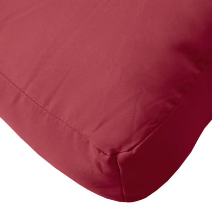 Cuscino per Pallet Rosso Vino 50x50x12 cm in Tessuto | homemem39