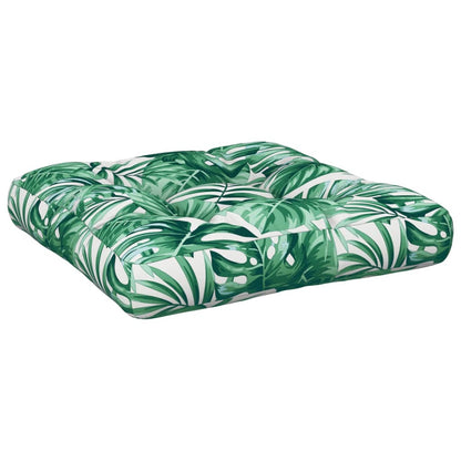Cuscino per Pallet con Motivo a Foglie 50x50x12 cm in Tessuto | homemem39