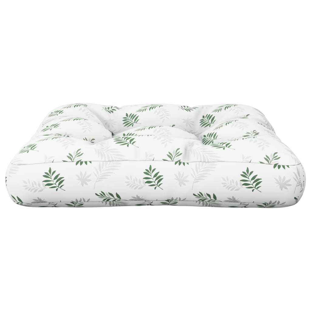 Cuscino per Pallet con Motivo a Foglie 50x50x12 cm in Tessuto | homemem39