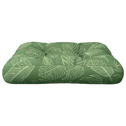 Cuscino per Pallet con Motivo a Foglie 50x50x12 cm in Tessuto | homemem39