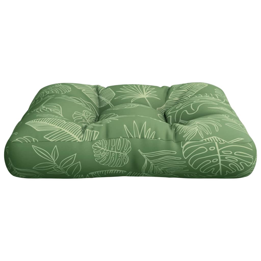 Cuscino per Pallet con Motivo a Foglie 50x50x12 cm in Tessuto | homemem39