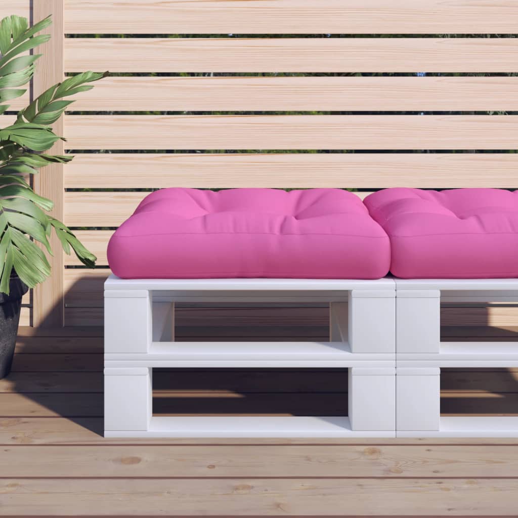 Cuscino per Pallet Rosa 50x50x12 cm Tessuto | homemem39