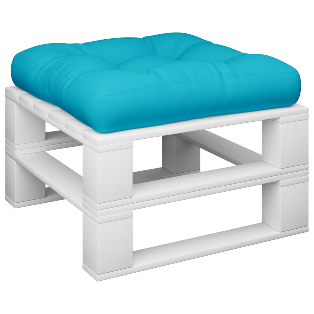 Cuscino per Pallet Turchese 50x50x12 cm Tessuto | homemem39