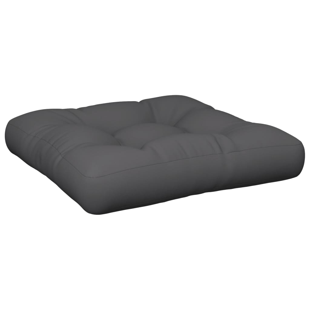 Cuscino per Pallet Antracite 60x60x12 cm in Tessuto | homemem39