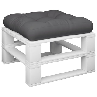 Cuscino per Pallet Antracite 60x60x12 cm in Tessuto