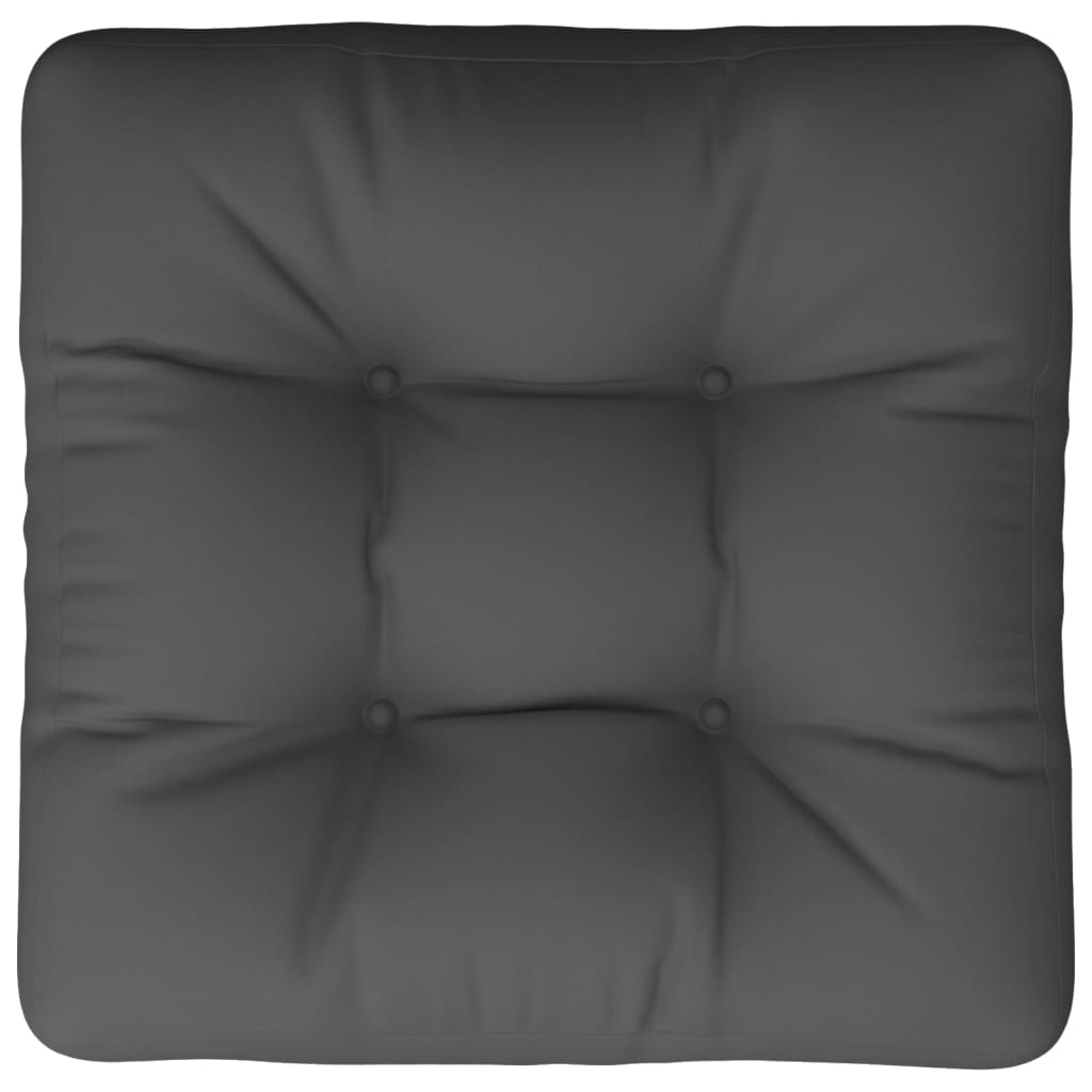 Cuscino per Pallet Antracite 60x60x12 cm in Tessuto | homemem39