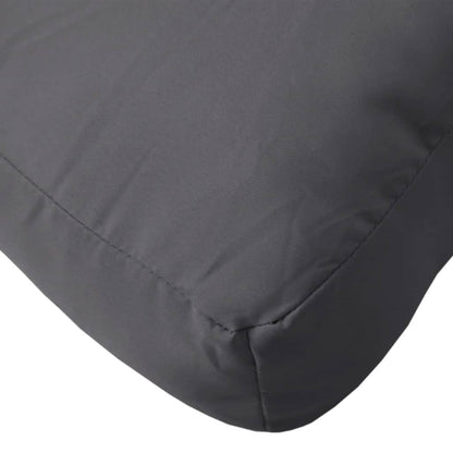Cuscino per Pallet Antracite 60x60x12 cm in Tessuto | homemem39