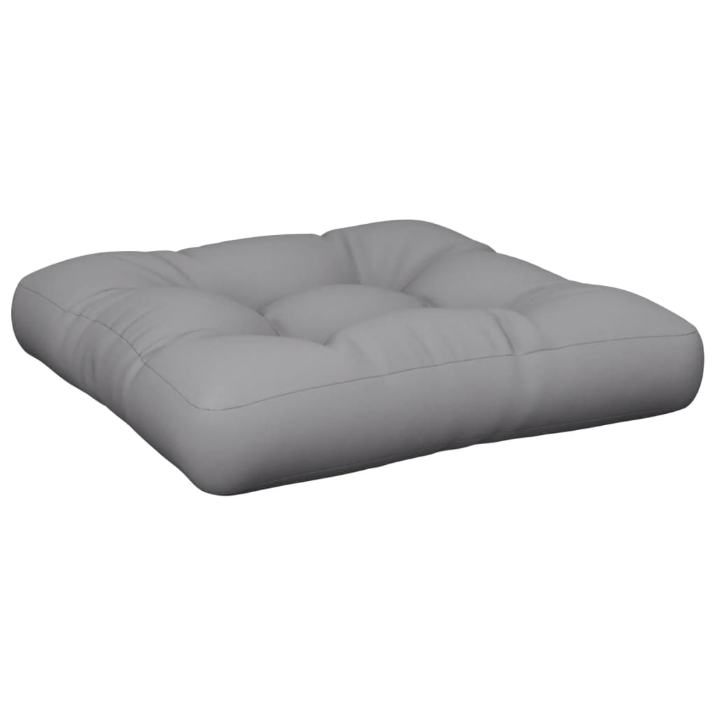 Cuscino per Pallet Grigio 60x60x12 cm in Tessuto | homemem39