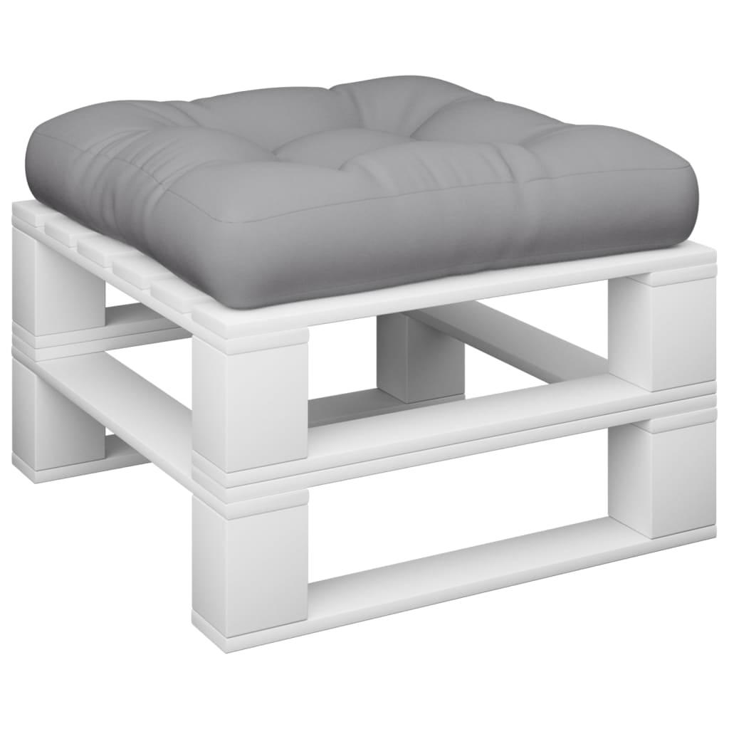 Cuscino per Pallet Grigio 60x60x12 cm in Tessuto | homemem39