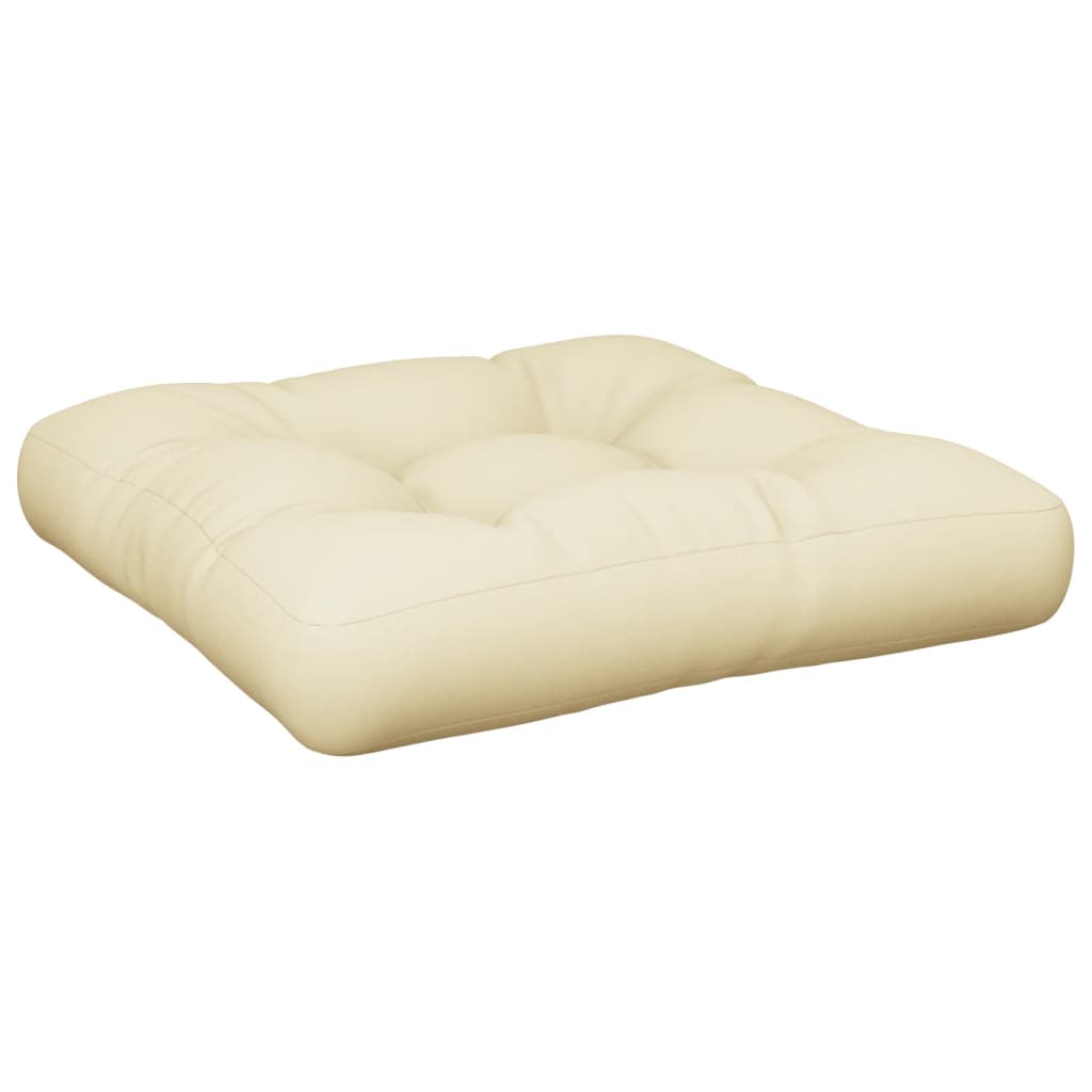 Cuscino per Divano Pallet Crema 60x60x12 cm | homemem39