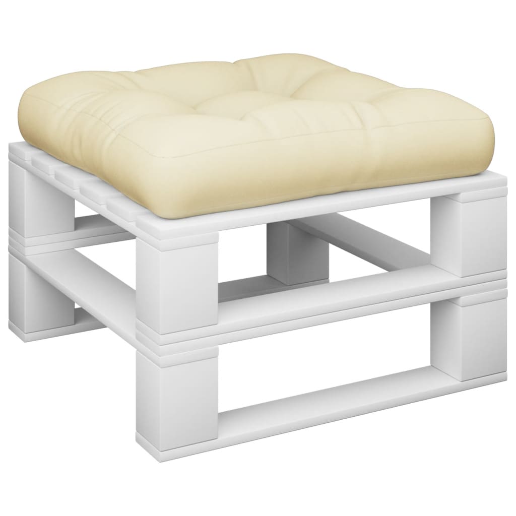 Cuscino per Divano Pallet Crema 60x60x12 cm | homemem39